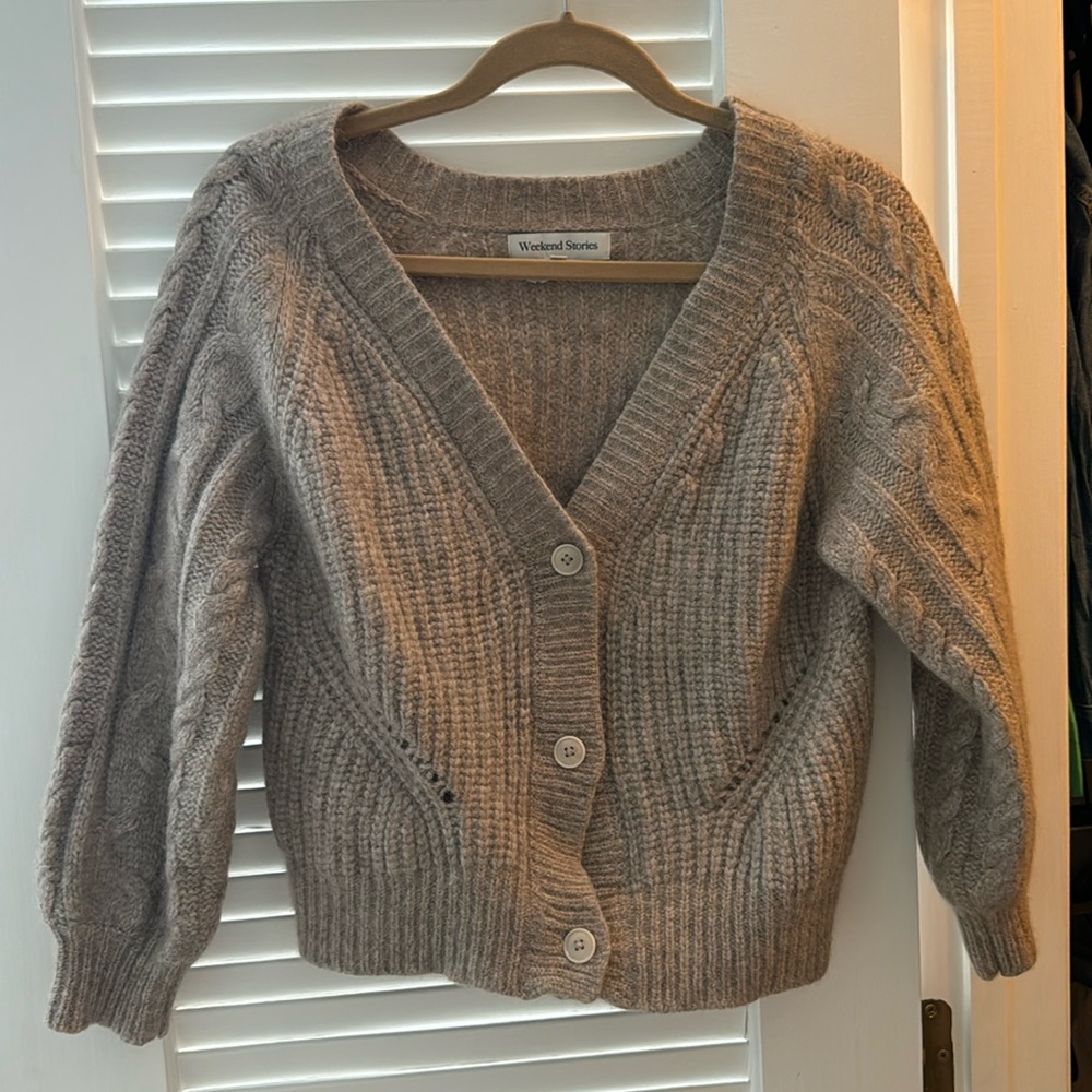 Weekend Stories Wool Cardigan